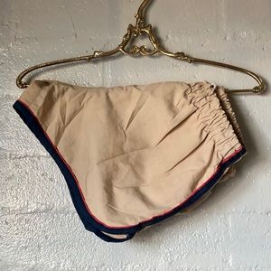 Vintage Khaki Running Shorts